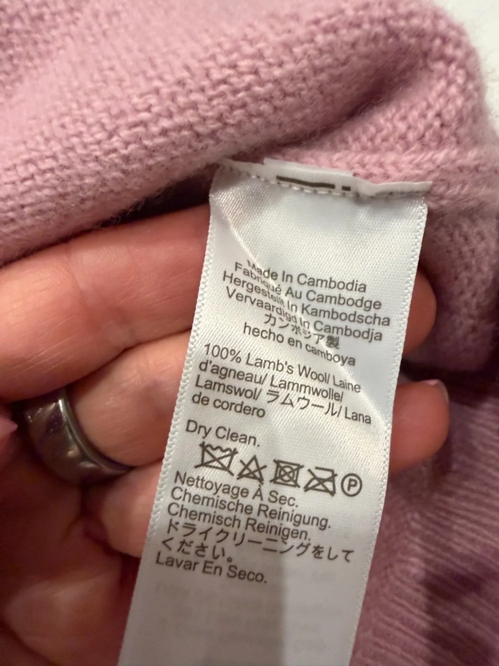 J.Crew Fair Isle Nordic Cardigan Pink Multi Wool NWT XS $158 CP416 - Picture 7 of 8